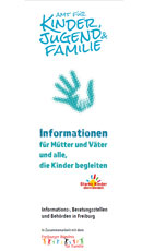 In diesem Wegweiser finden Sie Informations-, Beratungsstellen und Behörden in Freiburg. Die aufgeführten Unterstützungsangebote sind in der Regel kostenlos. Genaueres erfahren Sie bei den jeweiligen Einrichtungen.