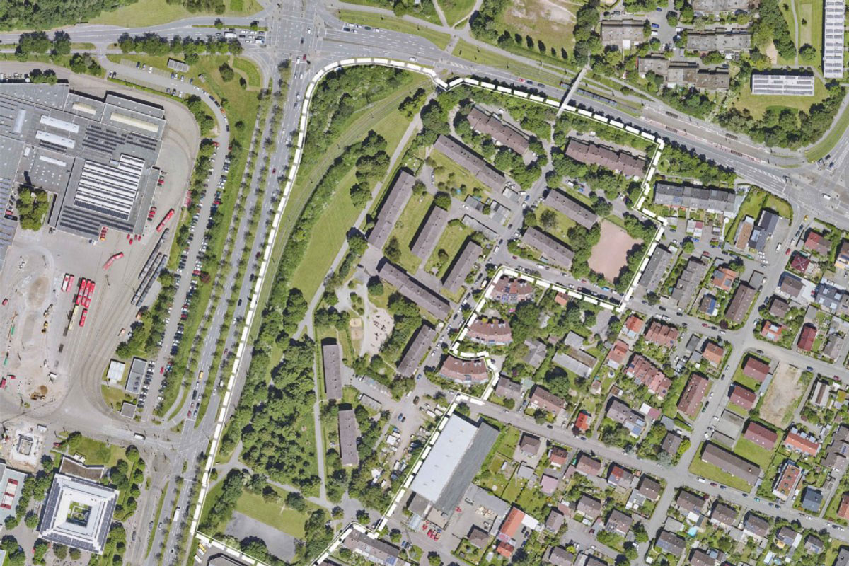 Luftbild mit Plangebiet