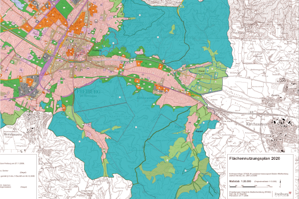 Flächennutzungsplan, © Stadt Freiburg Flächennutzungsplan