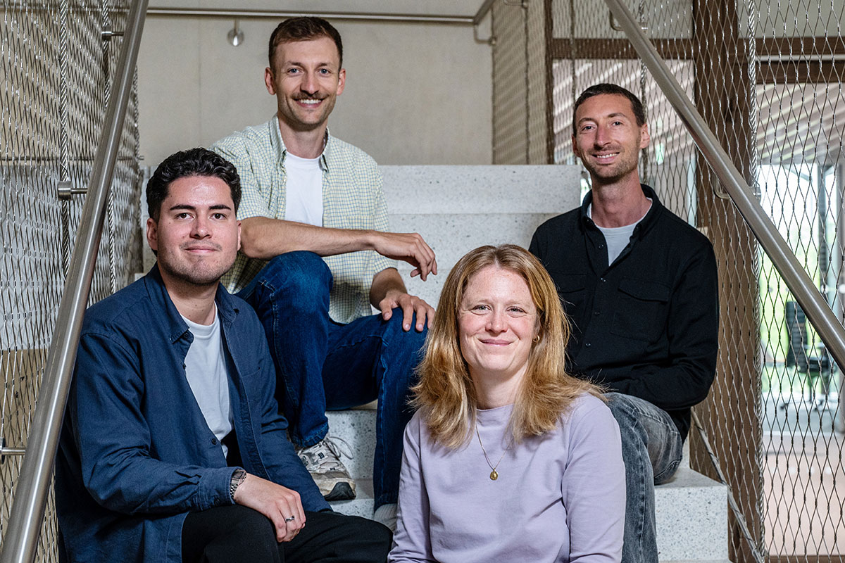 v.l.n.r, Duane Meurer, Lukas Birkenmaier, Celina Gunkelmann, Julian Schletz