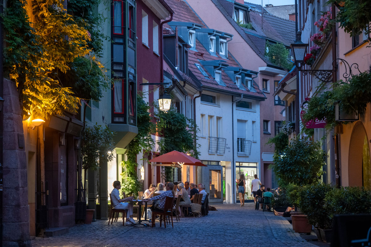 Konviktstraße in der Freiburger Altstadt