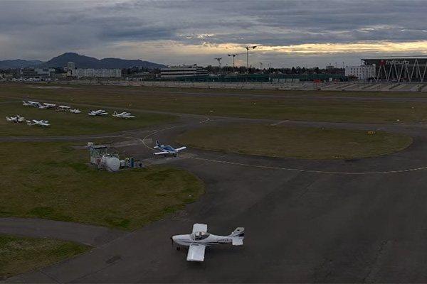 Flugplatz Freiburg und Stadion