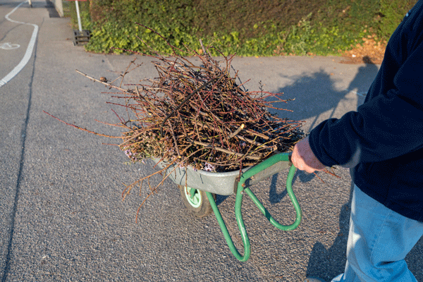 Gebührenmarken auf Müllbehälter-Deckel