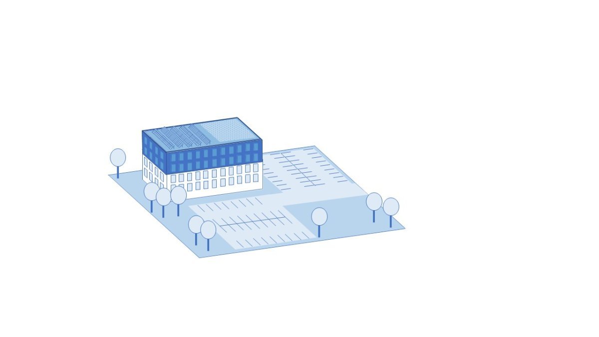 Grafik einer Gewerbefläche