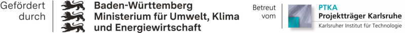 Das Projekt wurde gefördert vom Ministerium für Umwelt, Klima und Energiewirtschaft Baden Württemberg  Das Förderprogramm wurde betreut vom Projektträger Karlsruhe