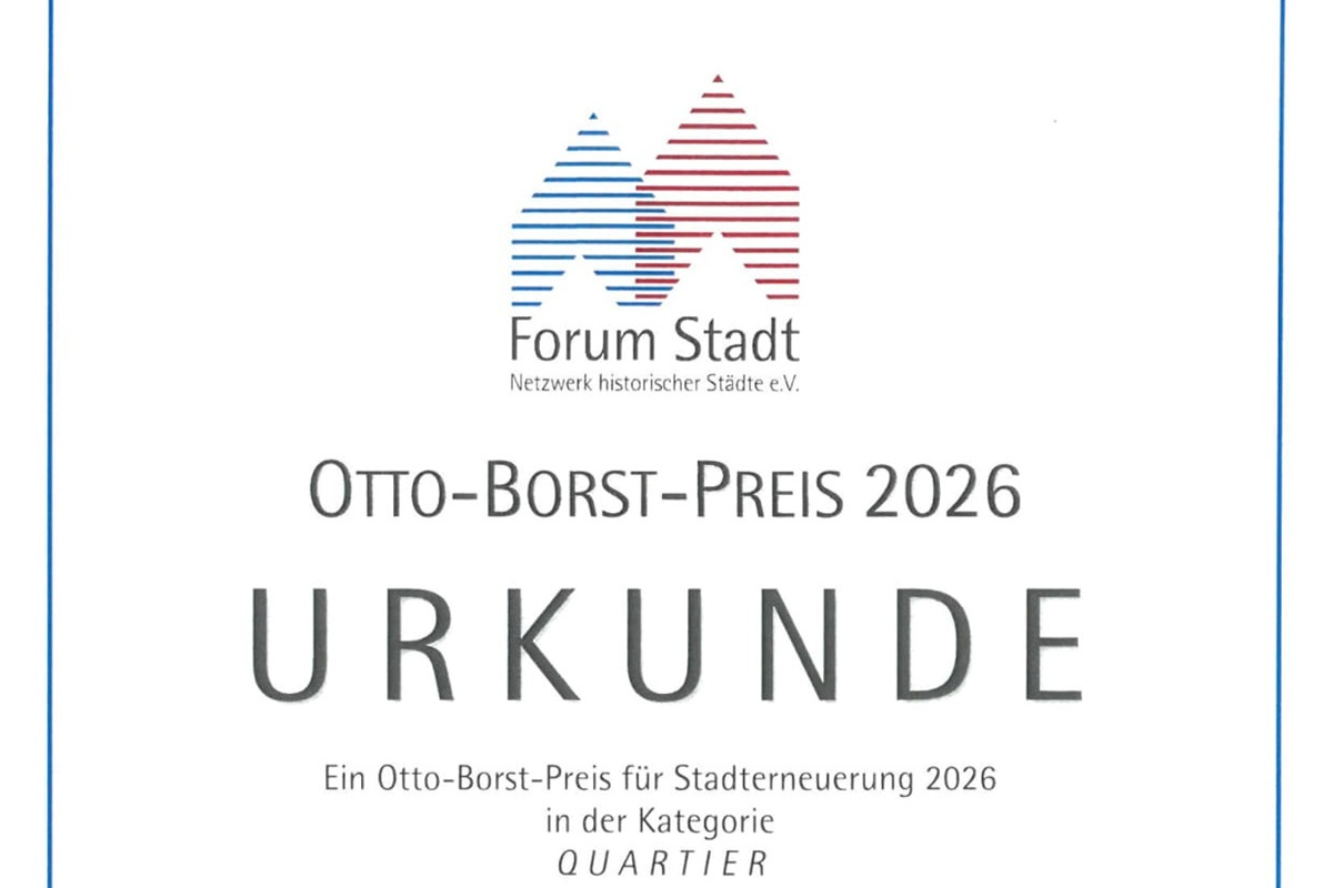Auszug der Otto-Borst-Preis 2026 Urkunde