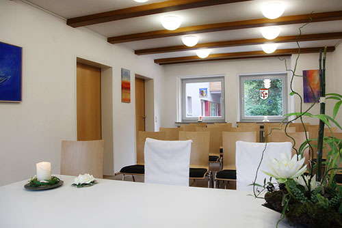 Das kleine Trauzimmer im Munzinger Rathaus.
